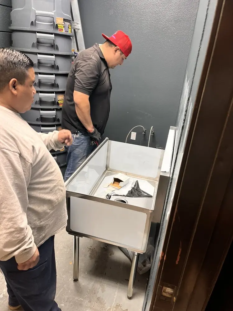 Commercial plumbing and sink installation in North Saint Paul